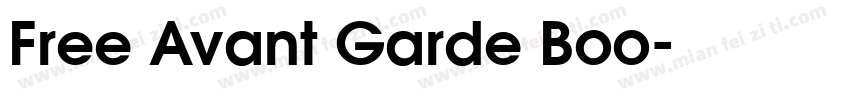 Free Avant Garde Boo字体转换